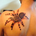 amazing 3d spider tattoo