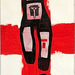 7 REGRESSUS AD UTERUM 8, olaj, vászon, linó,100x40cm, 2004