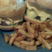 Háziburger + sültkrumpli