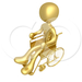 15293-Gold-Person-In-A-Wheelchair-In-A-Hospital-Clipart-Illustra