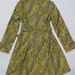 90924A-38  GUCCI YELLOW POLYESTER DUSTCOAT SIZE 2 4 6 (BACK) PRI