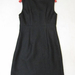 90805B-22 CHANEL BLACK WOOL COTTON DRESS SIZE 2 4 6(BACK) PRICE 