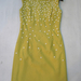 90924B-15  CHANEL YELLOW  WOOL DRESS SIZE 2 4 6 PRICE USD43