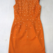 90924B-15A  CHANEL ORANGE WOOL DRESS SIZE 2 4 6 PRICE USD43