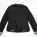 90924B-25  CHANEL BLACK WOOL COAT SIZE 2 4 6 (BACK) PRICE USD48