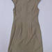 91010A-09  CHANEL BEIGE WOOL&COTTON  DRESS SIZE 2 4 6 (BACK) PRI