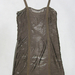 91015A-26  CHANEL COFFEE COTTON&TERYLENE DRESS SIZE 2 4 6 PRICE 