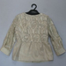 90806A-28 MOSCHINO BEIGE ORGANZA COAT SIZE 2 4 6(BACK) PRICE USD