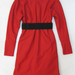 91021A-31 MOSCHINO RED WOOL DRESS SIZE 2 4 6  .PRICE USD48