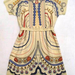 90804B-20 ANNASUI BEIGE SILK DRESS SIZE 2 4 6 8(BACK) PRICE USD 