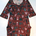 90810C-46 ANNASUI COFFEE WOOL JERSEY DRESS SIZE 2 4 6 PRICE USD 