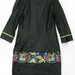 91017A-30  ANNA SUI BLACK COTTON JERSEY DRESS SIZE 2 4 6 (BACK) 